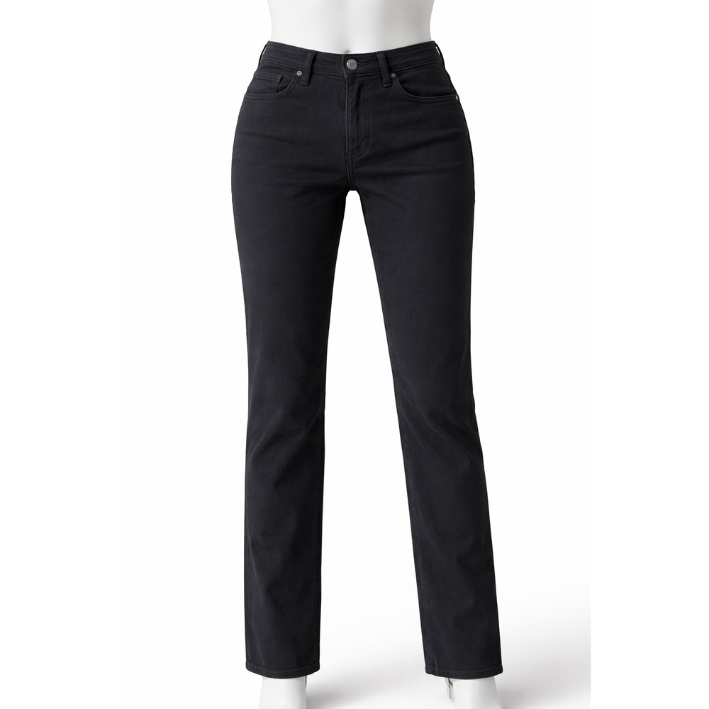 Mavi Jake Slim Leg Jeans Mens 35x28 Black Denim Stretch Pants